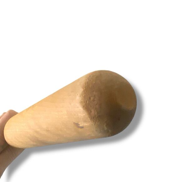 Kitchen Wood Masher Pounder Pestle Primitive Vintage Tool Treen Gadget Utensil - Picture 4 of 5